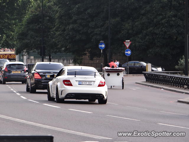 Mercedes C63 AMG Black Series spotted in London, United Kingdom