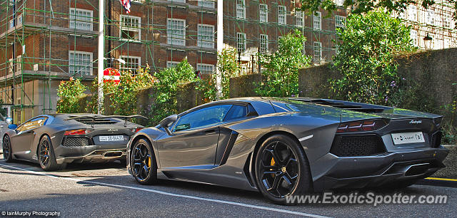 Lamborghini Aventador spotted in London, United Kingdom