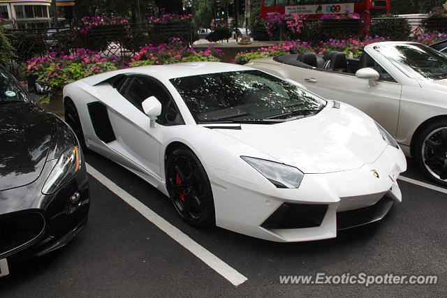 Lamborghini Aventador spotted in London, United Kingdom