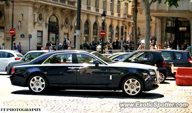 Rolls Royce Ghost spotted in Paris, France