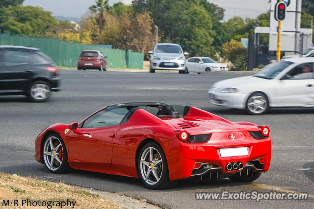 Ferrari 458 Italia spotted in Bryanston, South Africa