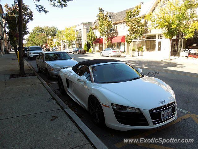 Audi R8 spotted in Glencoe, Illinois