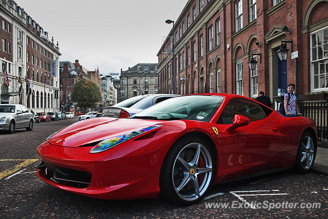 Ferrari 458 Italia spotted in Leeds, United Kingdom