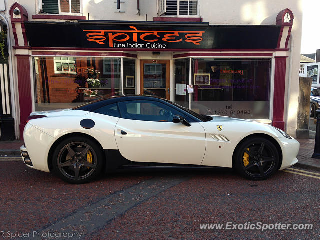 Ferrari California spotted in Nantwitch, United Kingdom