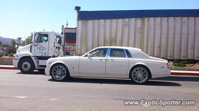 Rolls Royce Phantom spotted in Rowland Heights, California