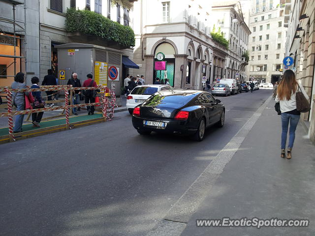 Bentley Continental spotted in Milano, Italy