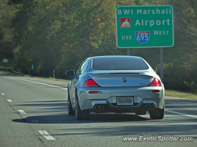 BMW M6 spotted in I-695, Maryland
