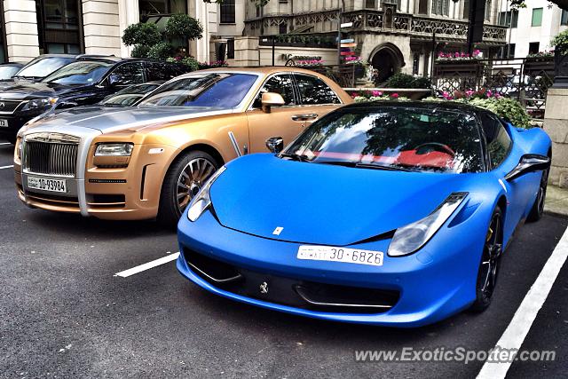 Ferrari 458 Italia spotted in London, United Kingdom