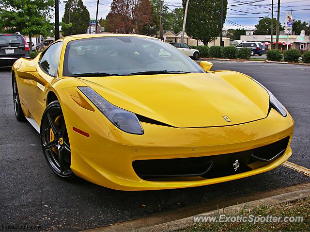 Ferrari 458 Italia spotted in Charlotte, North Carolina