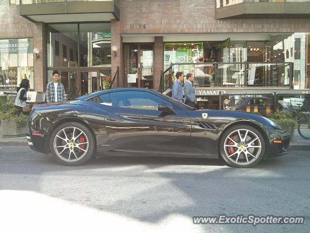 Ferrari California spotted in Toronto, Canada