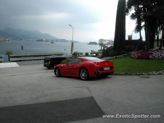 Ferrari California spotted in Stresa, Italy