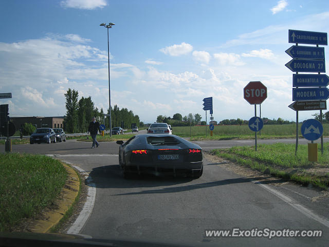 Lamborghini Aventador spotted in Sant'Agata Bo, Italy