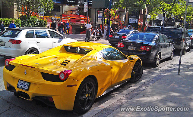 Ferrari 458 Italia spotted in Toronto, Ontario, Canada