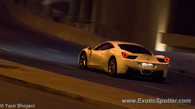 Ferrari 458 Italia spotted in Dubai, United Arab Emirates