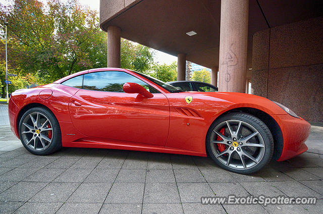 Ferrari California spotted in Düsseldorf, Germany