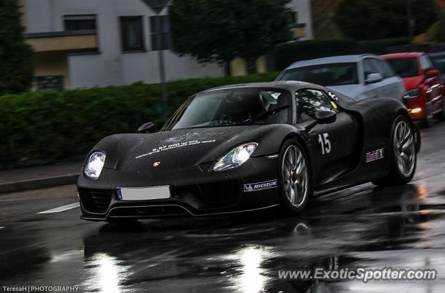 Porsche 918 Spyder spotted in Hockenheim, Germany