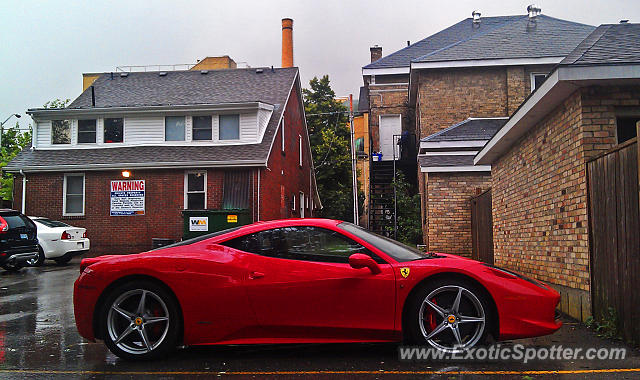 Ferrari 458 Italia spotted in London, Ontario, Canada