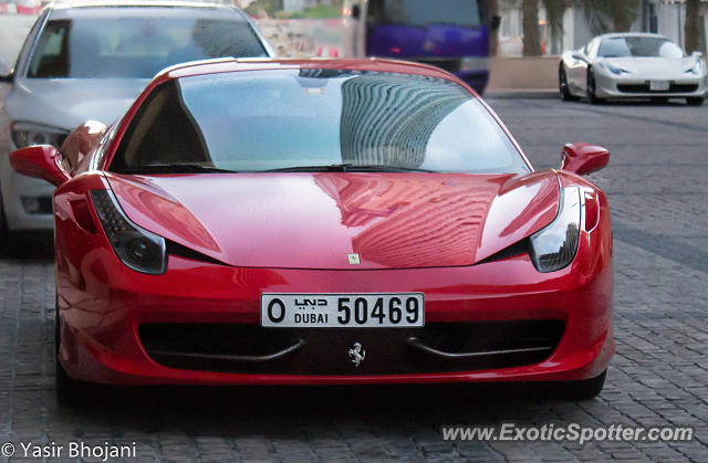 Ferrari 458 Italia spotted in Dubai, United Arab Emirates