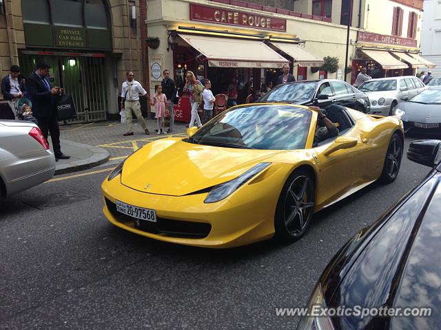 Ferrari 458 Italia spotted in London, United Kingdom