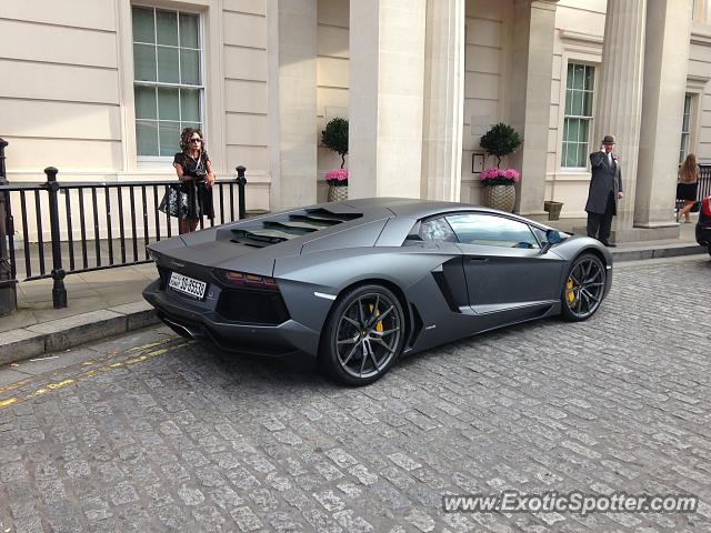 Lamborghini Aventador spotted in London, United Kingdom