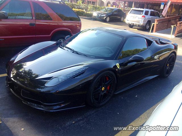 Ferrari 458 Italia spotted in Palm Harbor, Florida