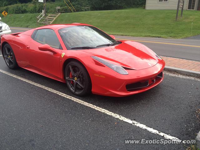 Ferrari 458 Italia spotted in Boone, North Carolina