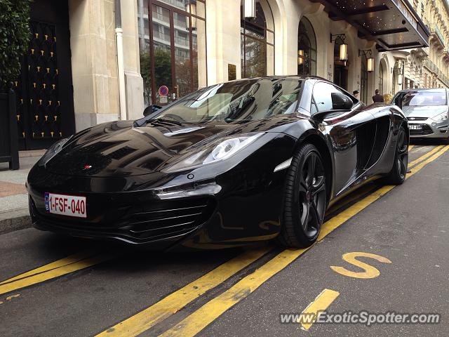 Mclaren MP4-12C spotted in Paris, France