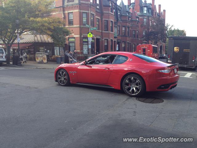 Maserati GranTurismo spotted in Boston, Massachusetts