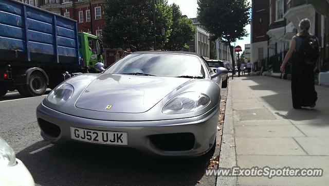 Ferrari 360 Modena spotted in London, United Kingdom