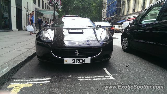 Ferrari California spotted in London, United Kingdom