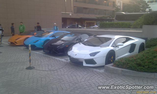 Lamborghini Aventador spotted in Busan, South Korea