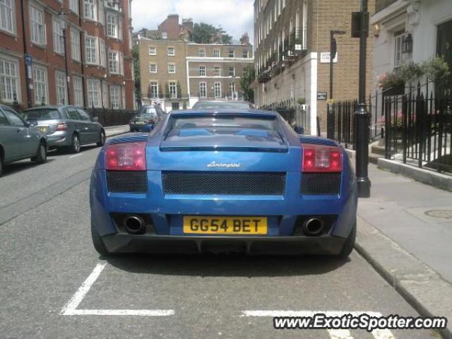 Lamborghini Gallardo spotted in London, United Kingdom