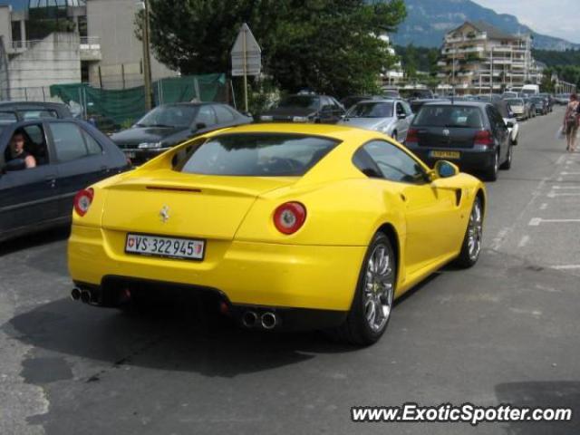 Ferrari 599GTB spotted in Maloya, Switzerland