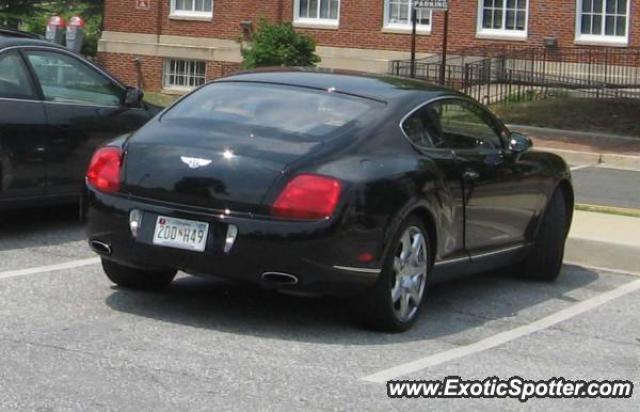 Bentley Continental spotted in College Park, Maryland