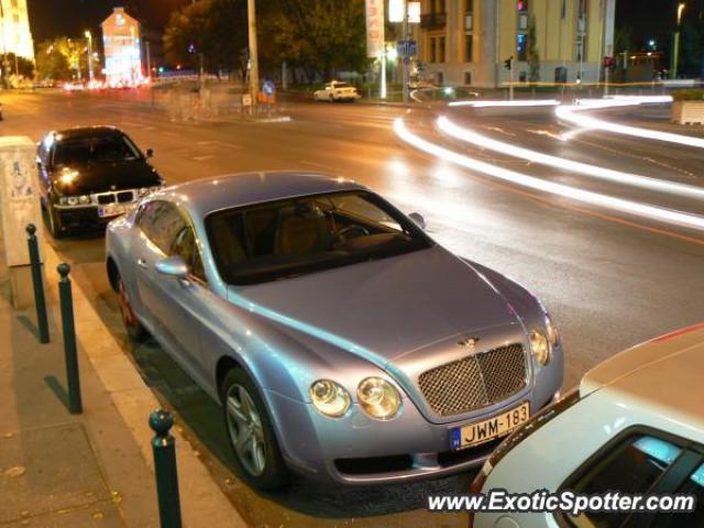 Bentley Continental spotted in Budapest, Hungary