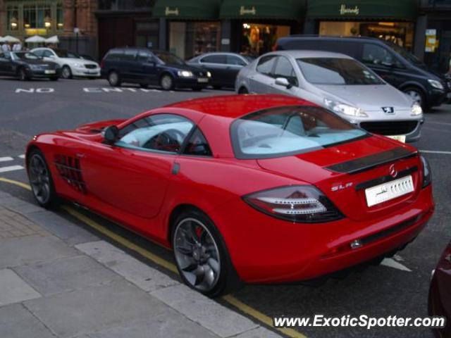 Mercedes SLR spotted in London, United Kingdom