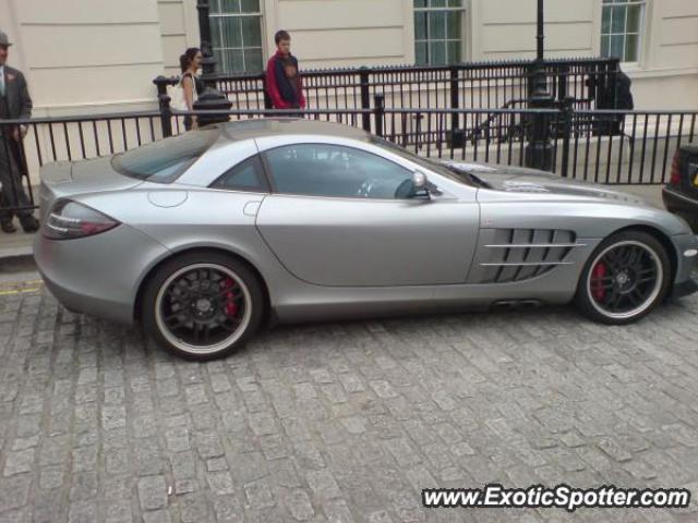 Mercedes SLR spotted in London, United Kingdom