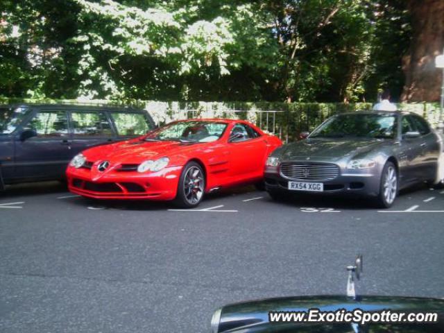 Mercedes SLR spotted in London, United Kingdom