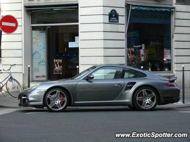 Porsche 911 Turbo spotted in Paris, France