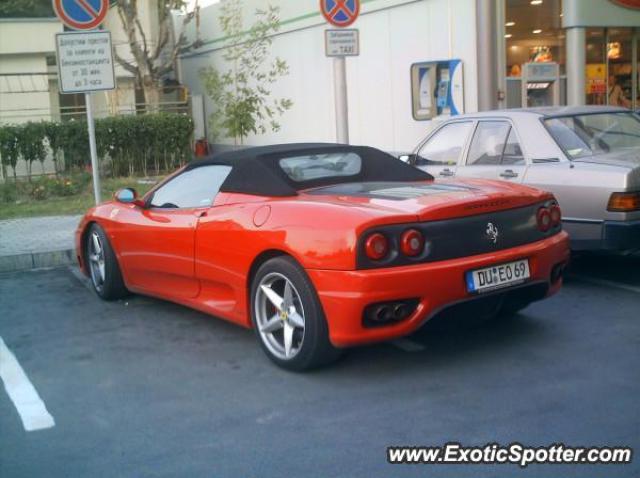 Ferrari 360 Modena spotted in Varna, Bulgaria