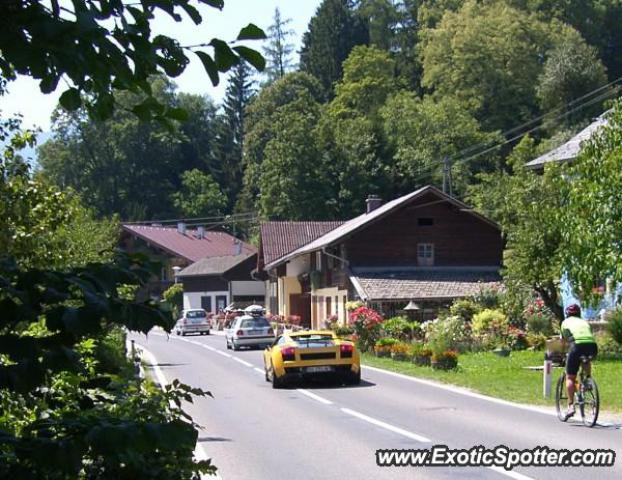 Lamborghini Gallardo spotted in Unterach, Austria