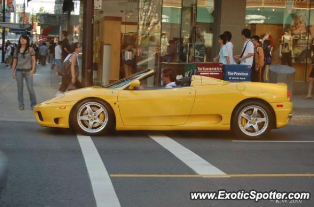 Ferrari 360 Modena spotted in Vancouver, Canada