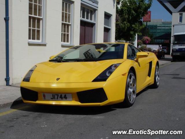 Lamborghini Gallardo spotted in Jersey, United Kingdom