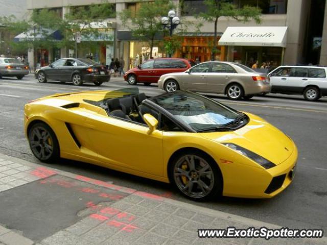 Lamborghini Gallardo spotted in Toronto, Canada