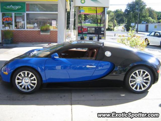 Bugatti Veyron spotted in Brighton, Michigan