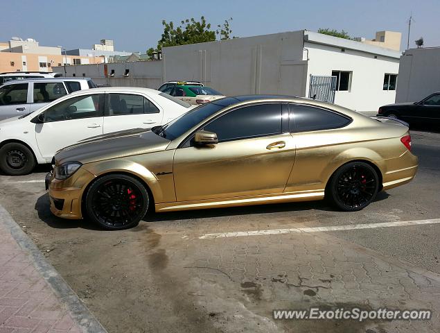 Mercedes C63 AMG Black Series spotted in Dubai, United Arab Emirates