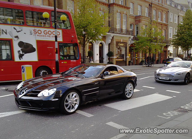 Mercedes SLR spotted in London, United Kingdom