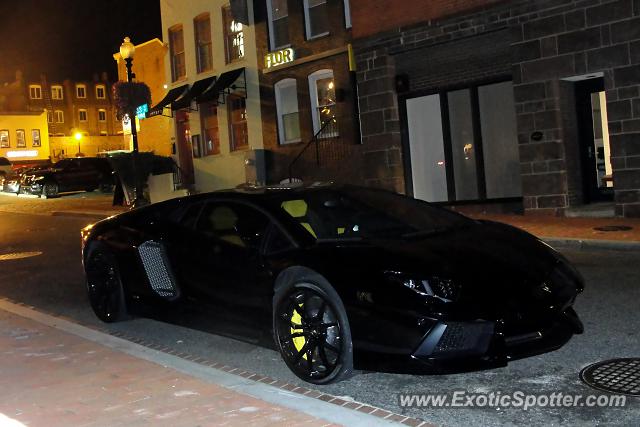 Lamborghini Aventador spotted in Washington DC, Virginia