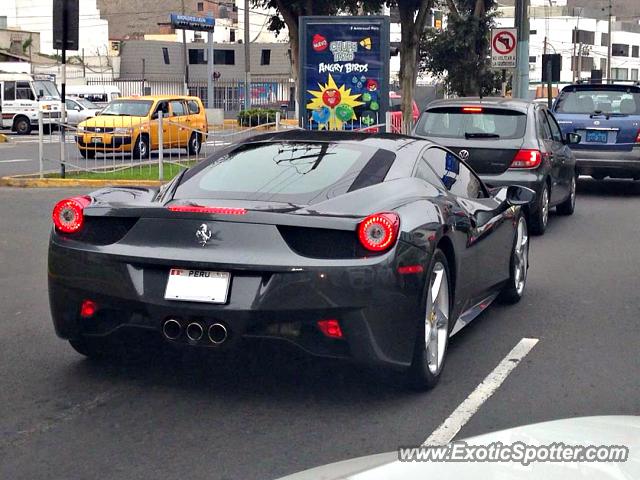 Ferrari 458 Italia spotted in Lima, Peru