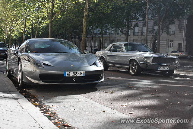 Ferrari 458 Italia spotted in Paris, France